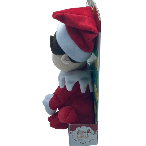 Elf On The Shelf Boy Plushee Pals Christmas Stuffed Toy Blue Eyes Brown Hair NEW - Picture 3 of 8